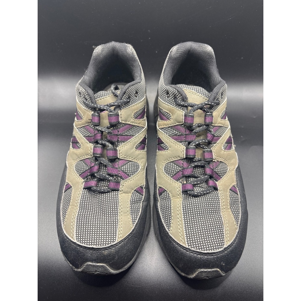 Apex V753 Voyage Walker Hiking Shoes Grey Black Purple X-Wide Womens 7.5